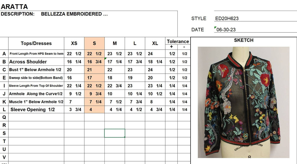 Bellezza Embroidered Bomber Jacket